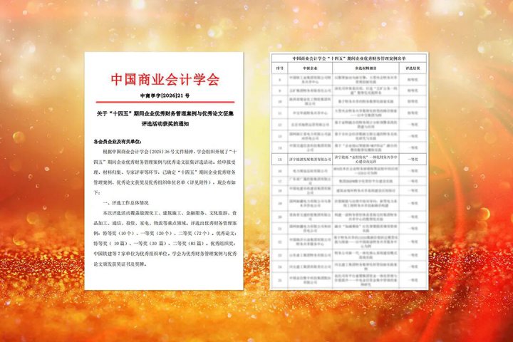山东融汇集团荣获企业优秀财务管理案例一等奖