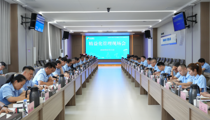 山东融汇集团召开精益化管理现场会